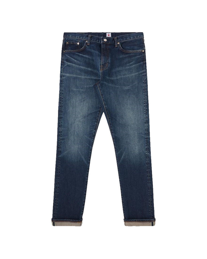 Edwin Slim Tapered Jeans L32 Blue Mid Dark Used
