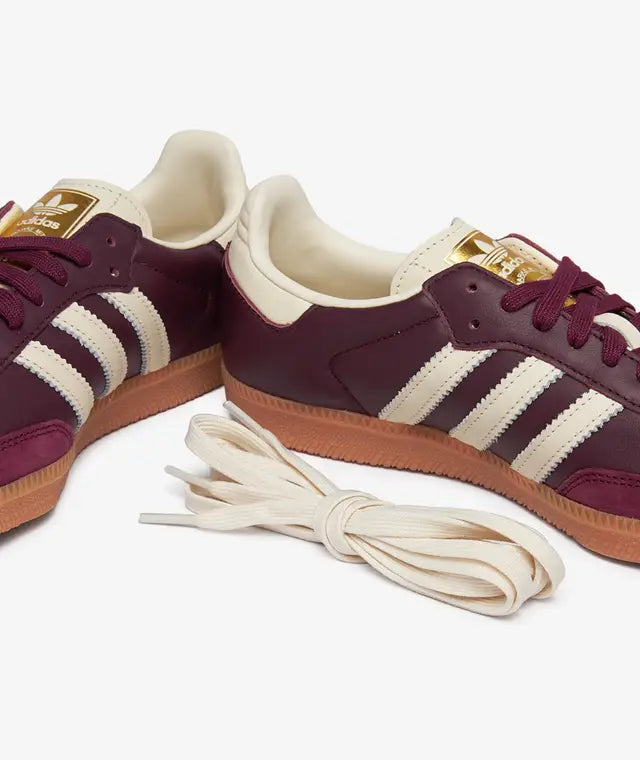 Adidas Samba OG Woman ID0477 Maroon/CreWht/Gold