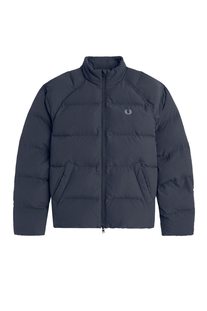 Fred Perry Raglan Sleeve Padded Jacket Dark Airforce