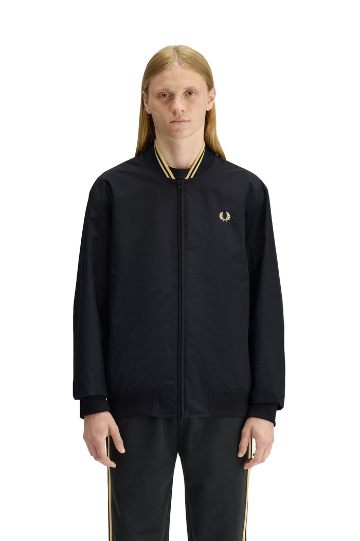 Fred Perry Brentham Bomber Jacket Black