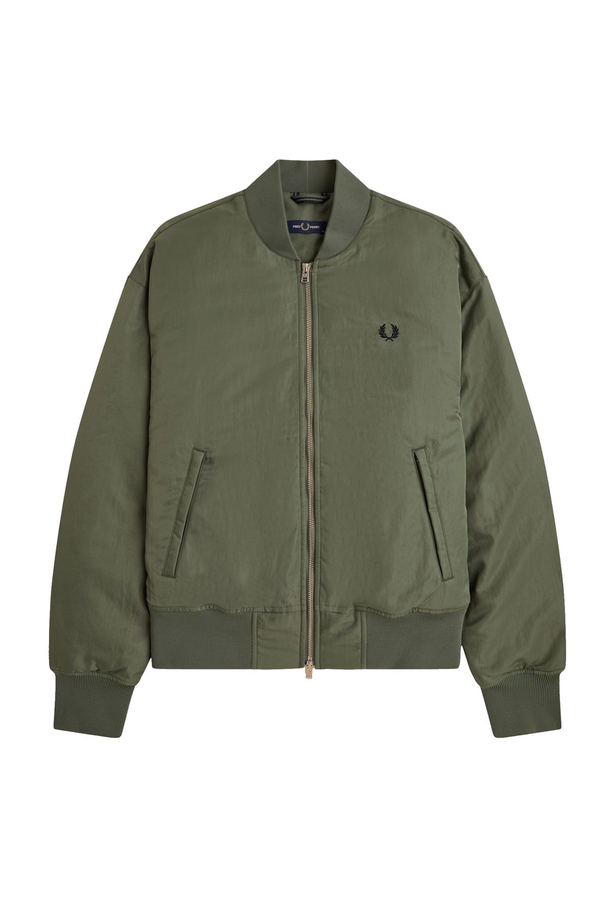 Fred Perry Chaqueta Bomber Tenis Acolchada Verde