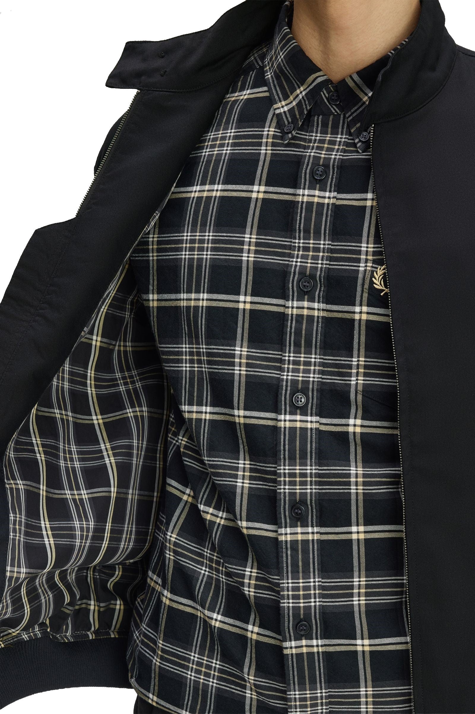 Fred Perry Classic Harrington Jacket J3331 Black