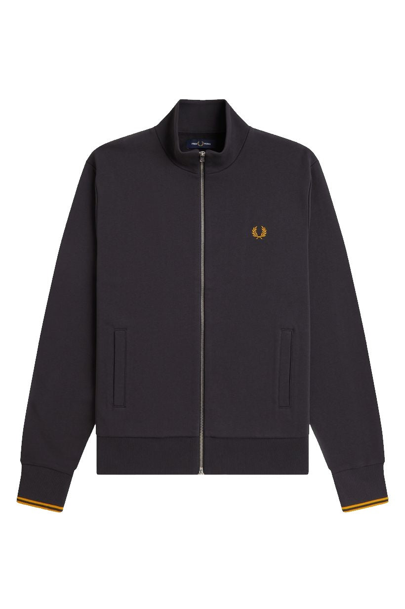 Fred Perry Zip Through Sweatshirt J3340 Anchor Grey