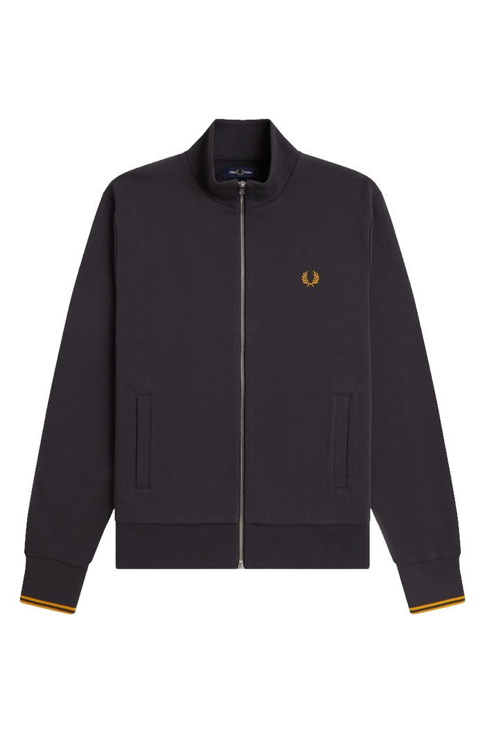 Fred Perry Zip Through Sweatshirt J3340 Anchor Grey