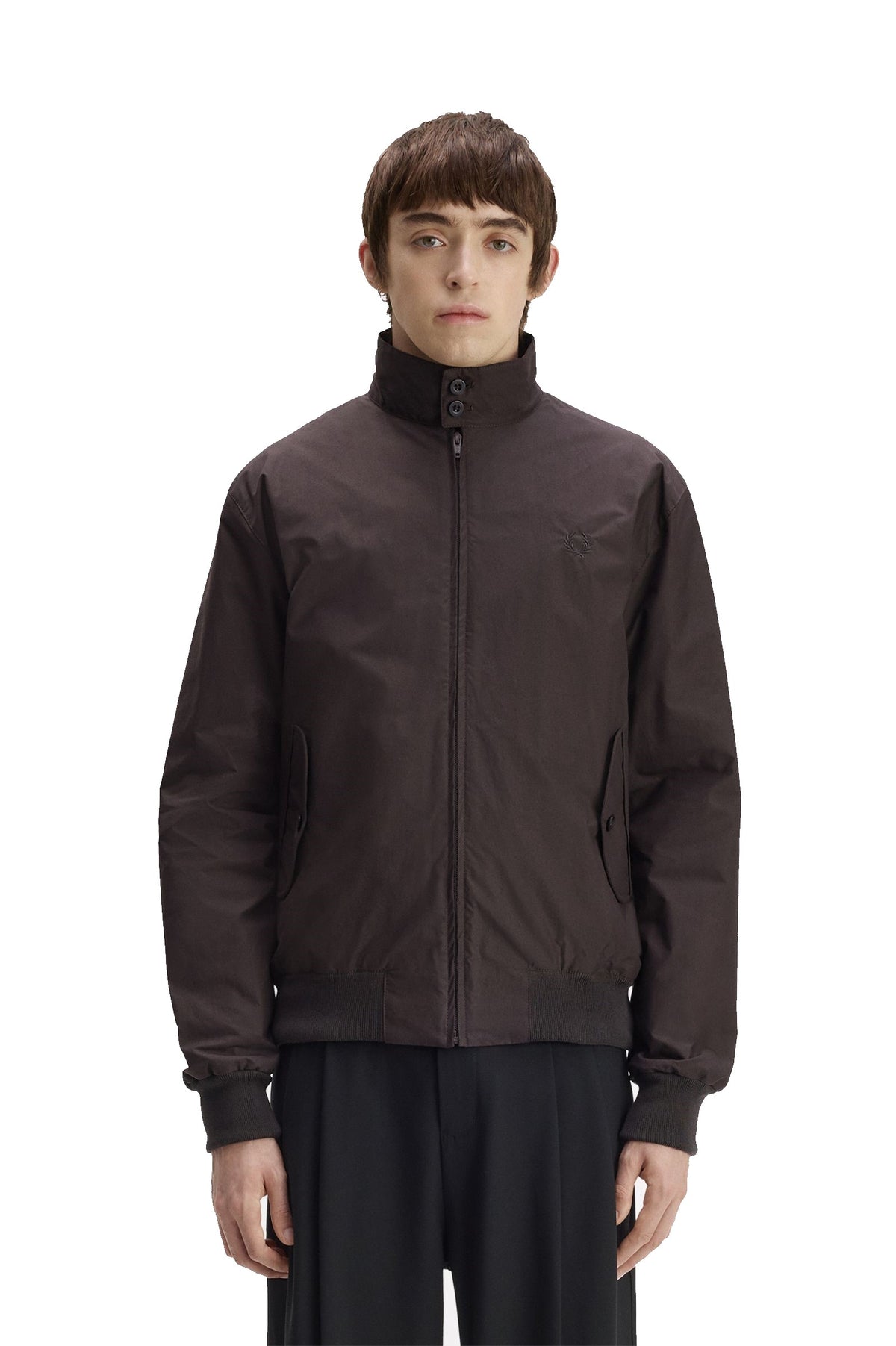 Fred Perry Made In England Chaqueta Harrington Marrón Cedro