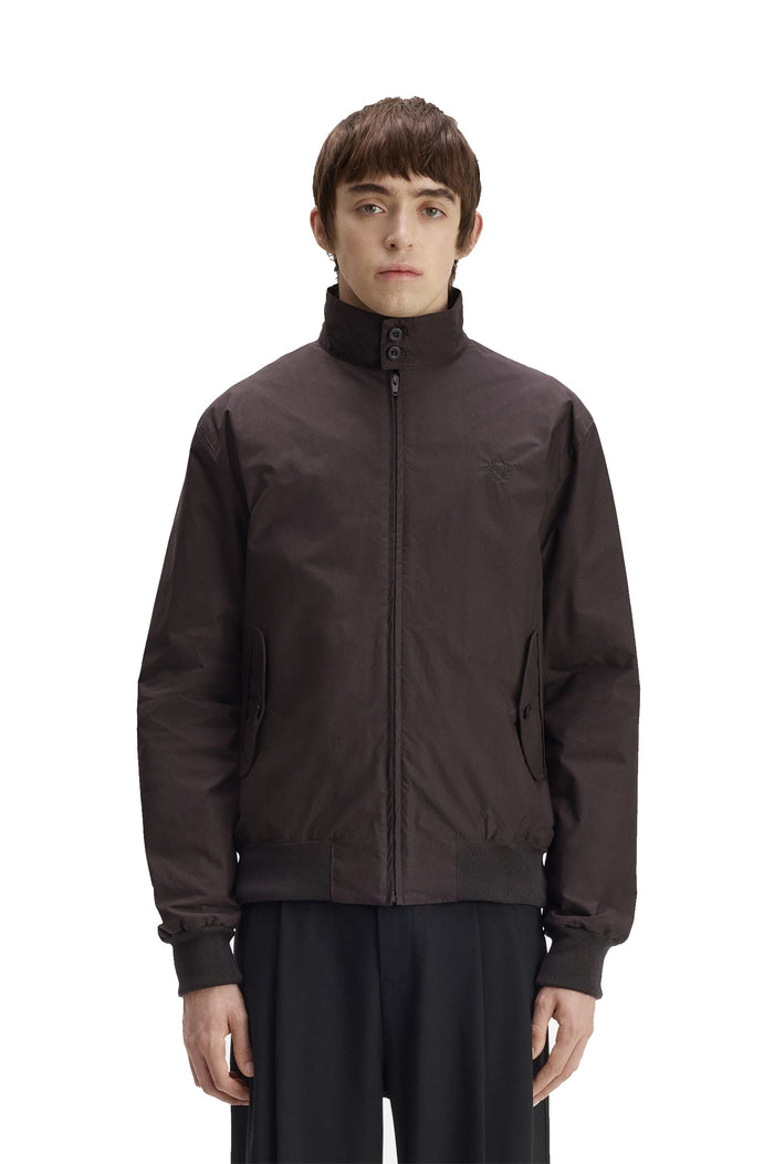 Fred Perry Made In England Chaqueta Harrington Marrón Cedro