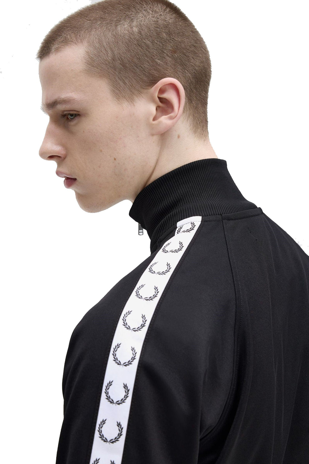 Fred Perry Taped Track Jacket 4620 Black