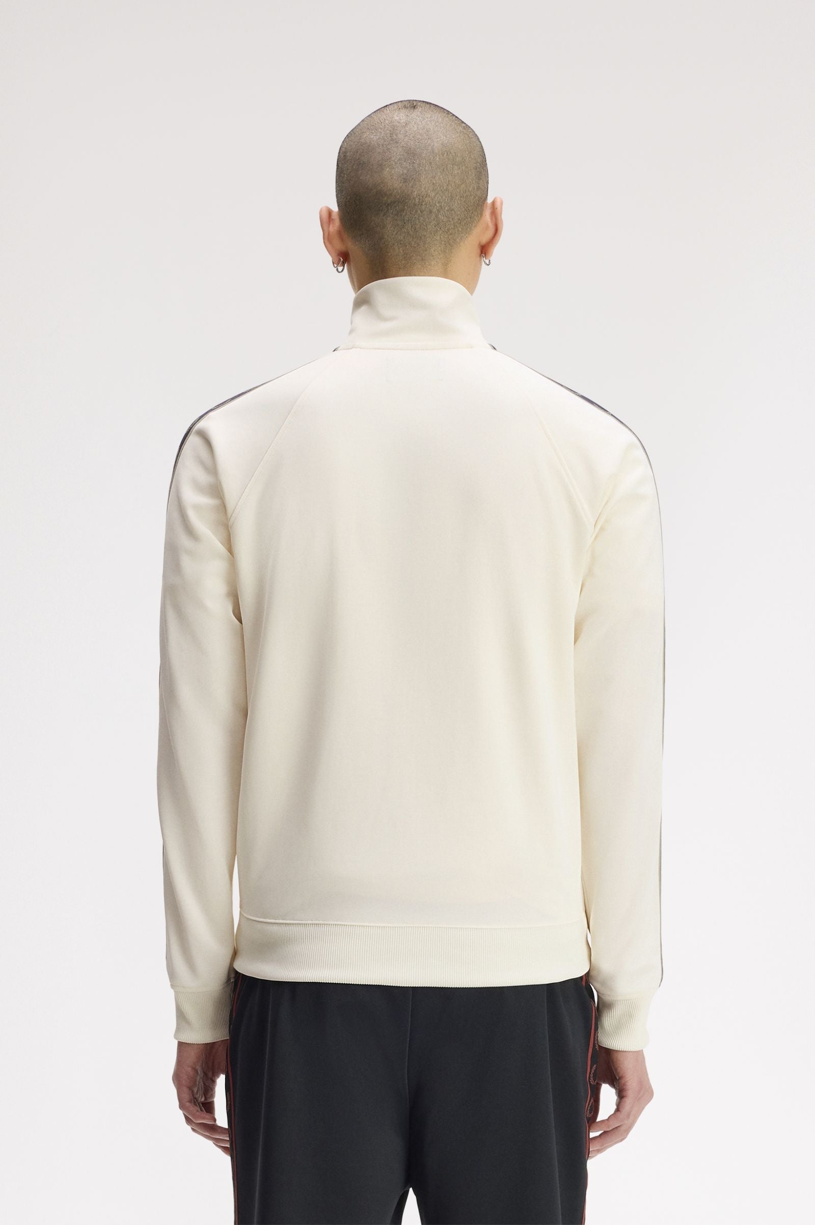 Fred Perry Contrast Tape Track Jacket J5557 Ecru