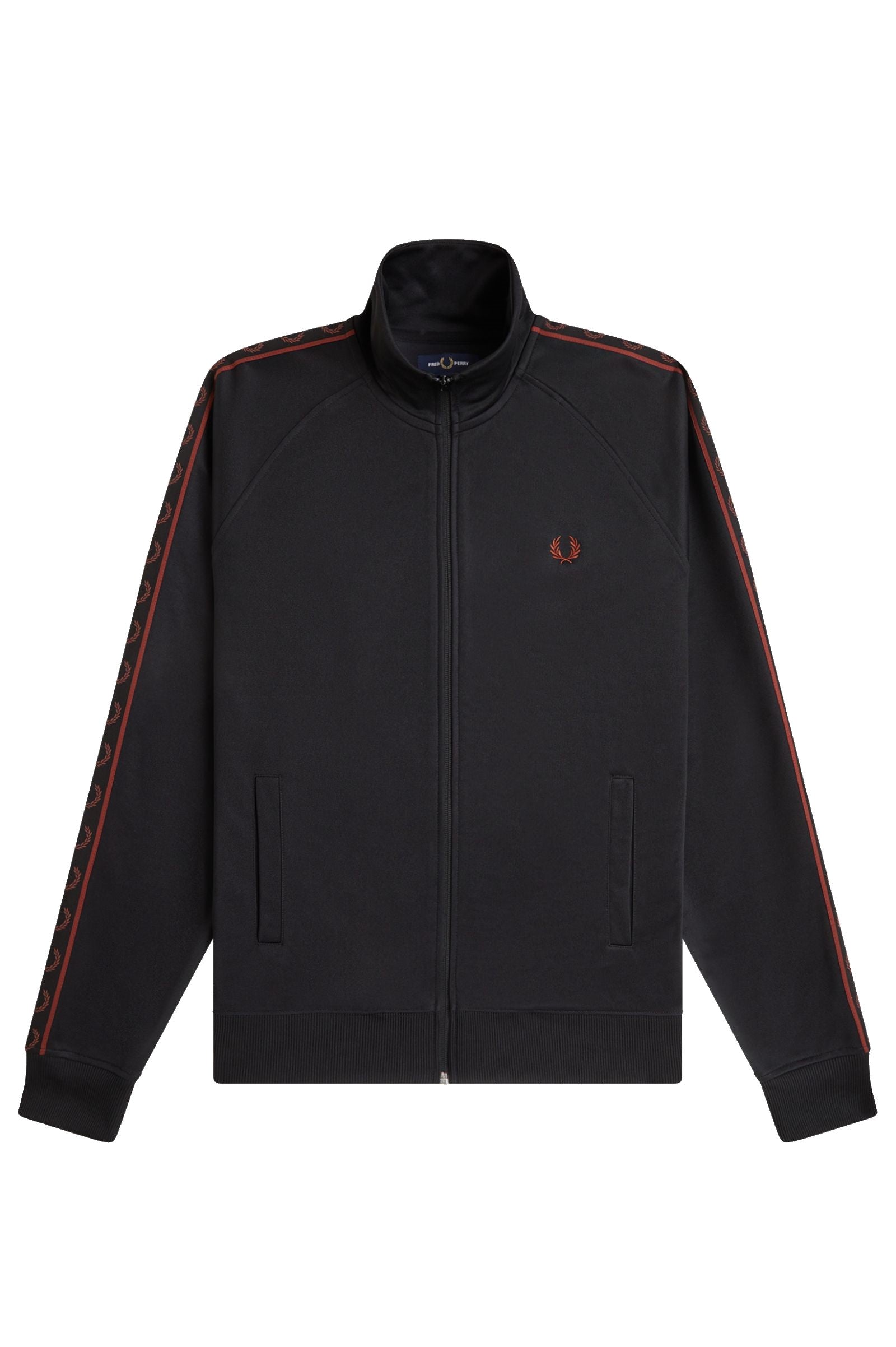 Fred Perry Contrast Tape Track Jacket J5557 Black