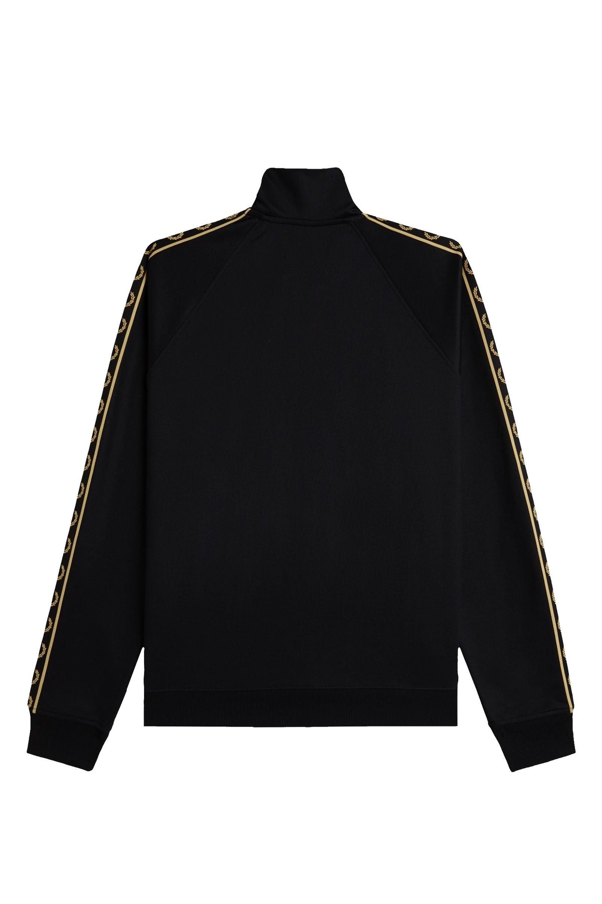 Fred Perry Contrast Tape Track Jacket Black / Champagne