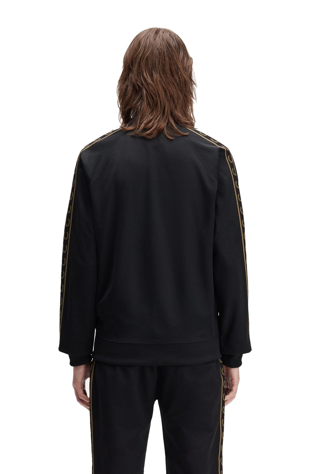 Fred Perry Contrast Tape Track Black / Warm Stone