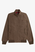 Fred Perry Made In England Waxed Harrington Jacket Brown