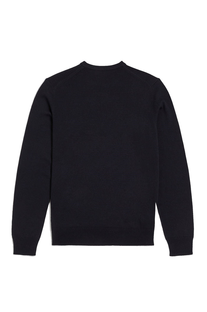 Fred Perry Classic Crew Neck Jumper Navy / Ocre