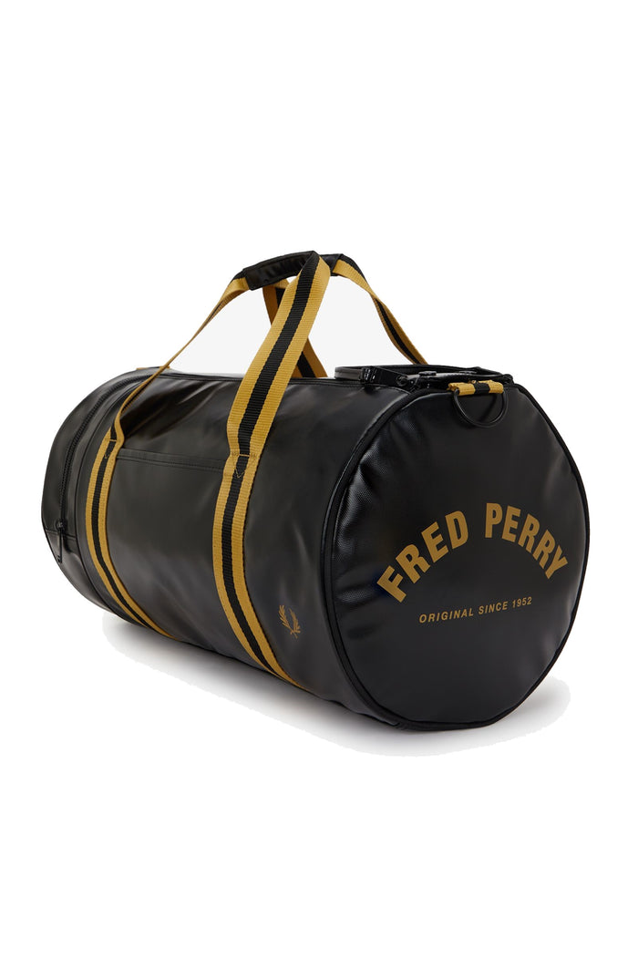 Fred Perry Classic Barrel Bag  L3352 774 Black / Gold