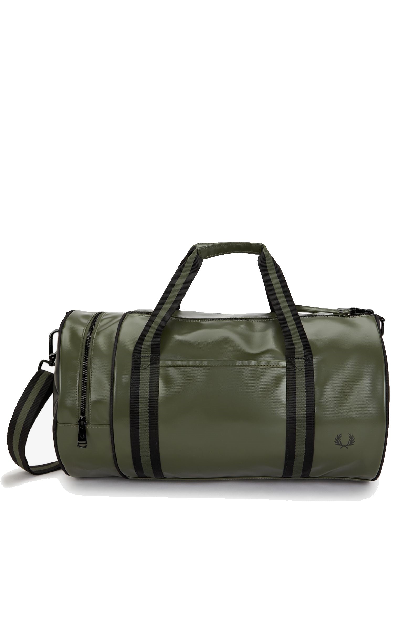 Fred Perry Classic Barrel Bag Laurel Wreath Green / Black