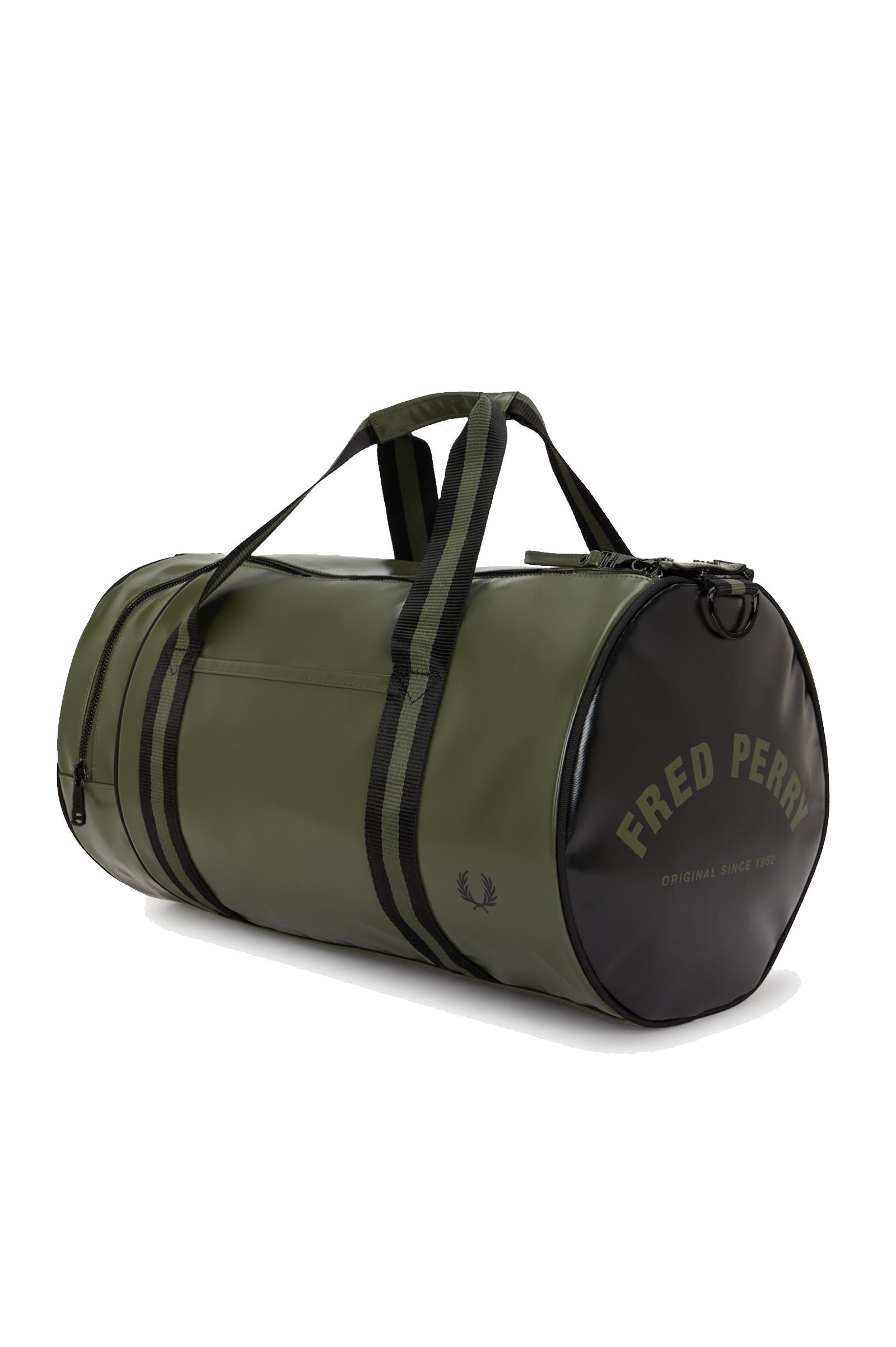 Fred Perry Classic Barrel Bag Laurel Wreath Green / Black