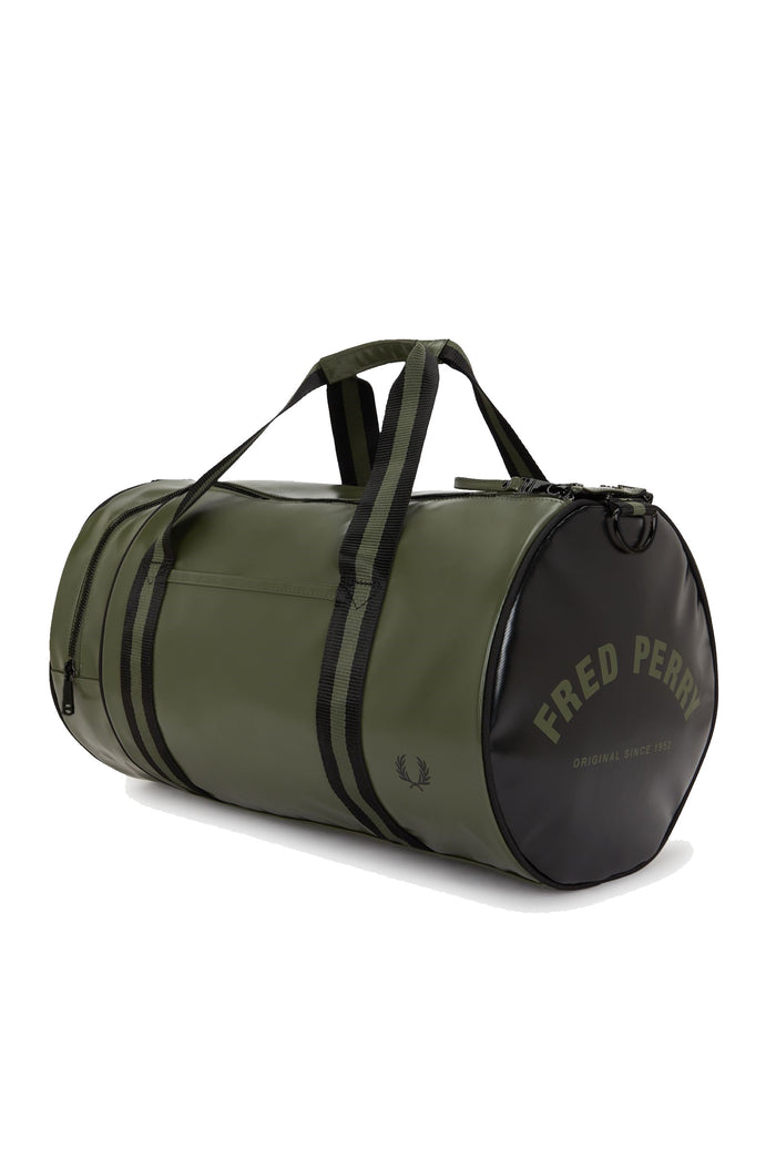Fred Perry Classic Barrel Bag Laurel Wreath Green / Black