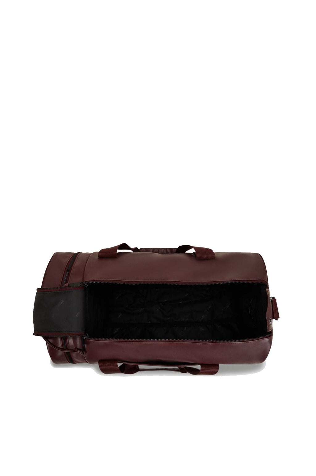 Fred Perry Tonal PU Barrel Bag Oxblood / Ecru / Ecru