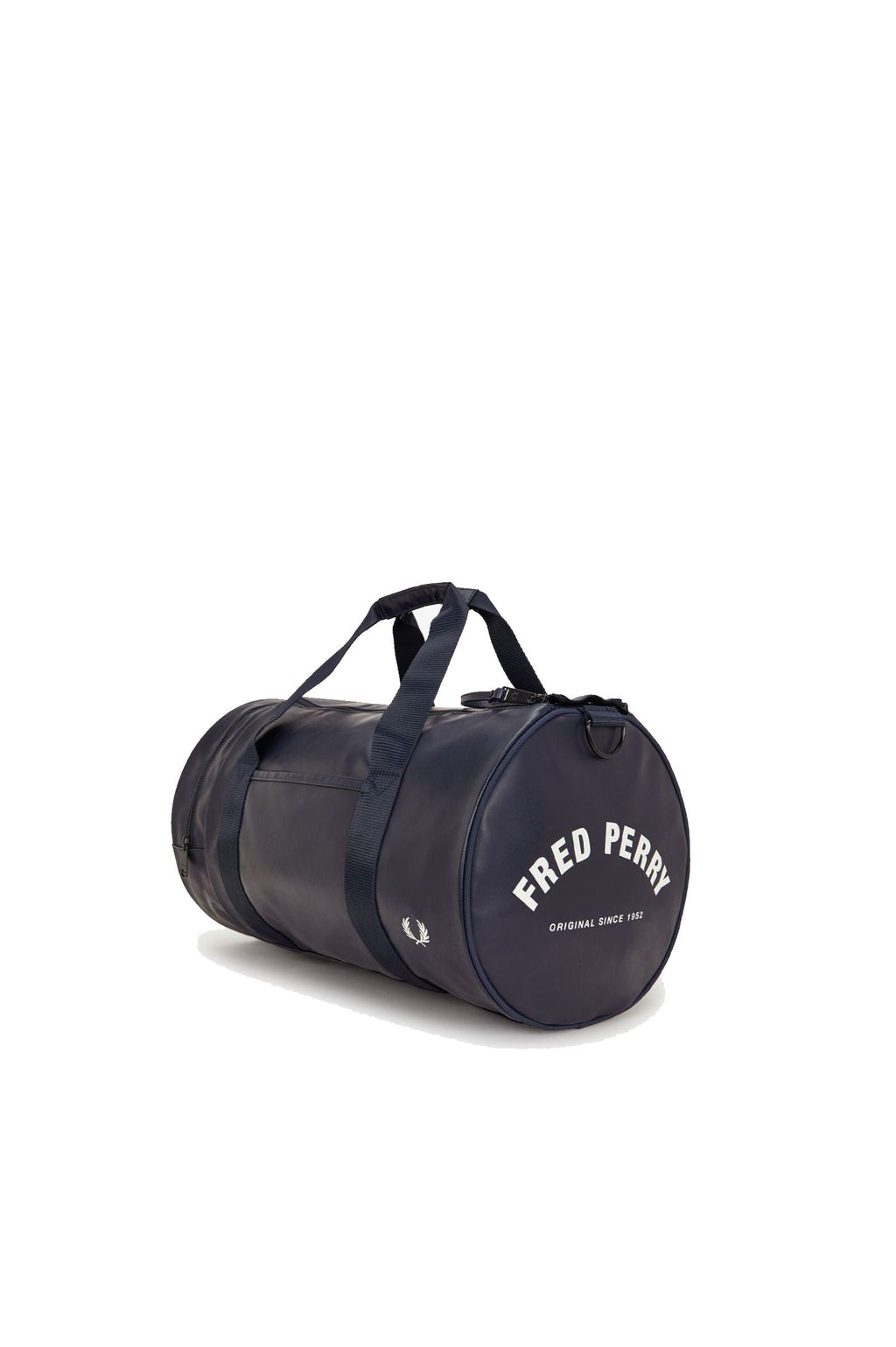 Fred Perry Tonal PU Barrel Bag Navy / White