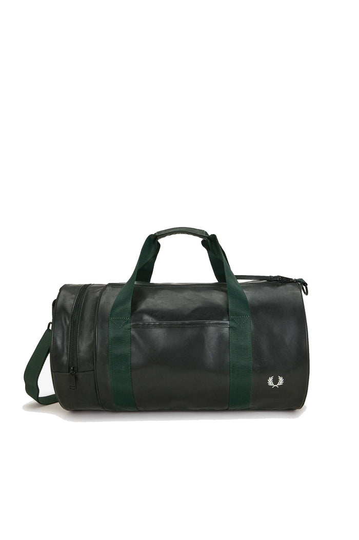 Fred Perry Tonal PU Barrel Bag Night Green