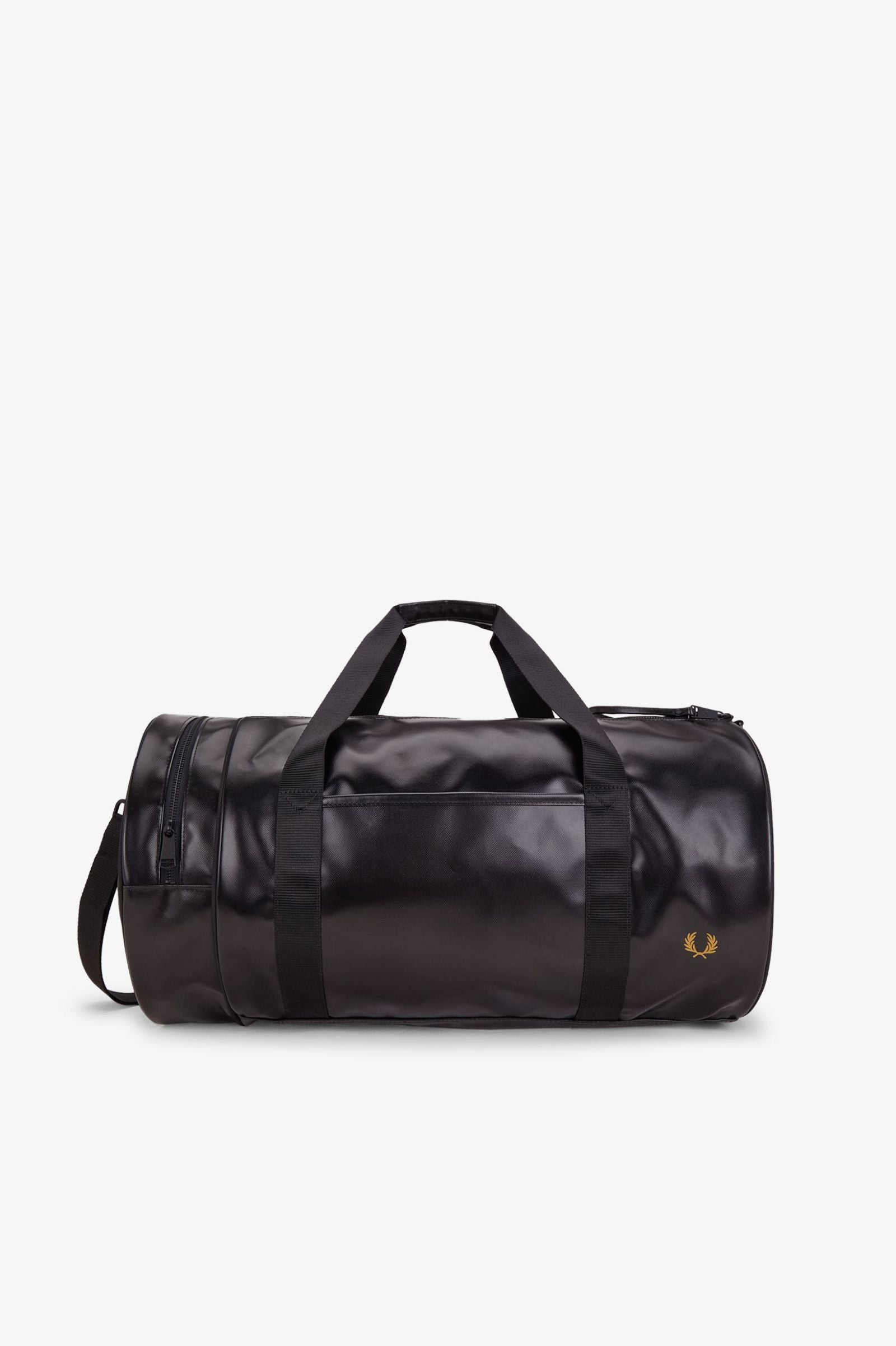 Fred Perry Tonal Large Barrel Bag Black