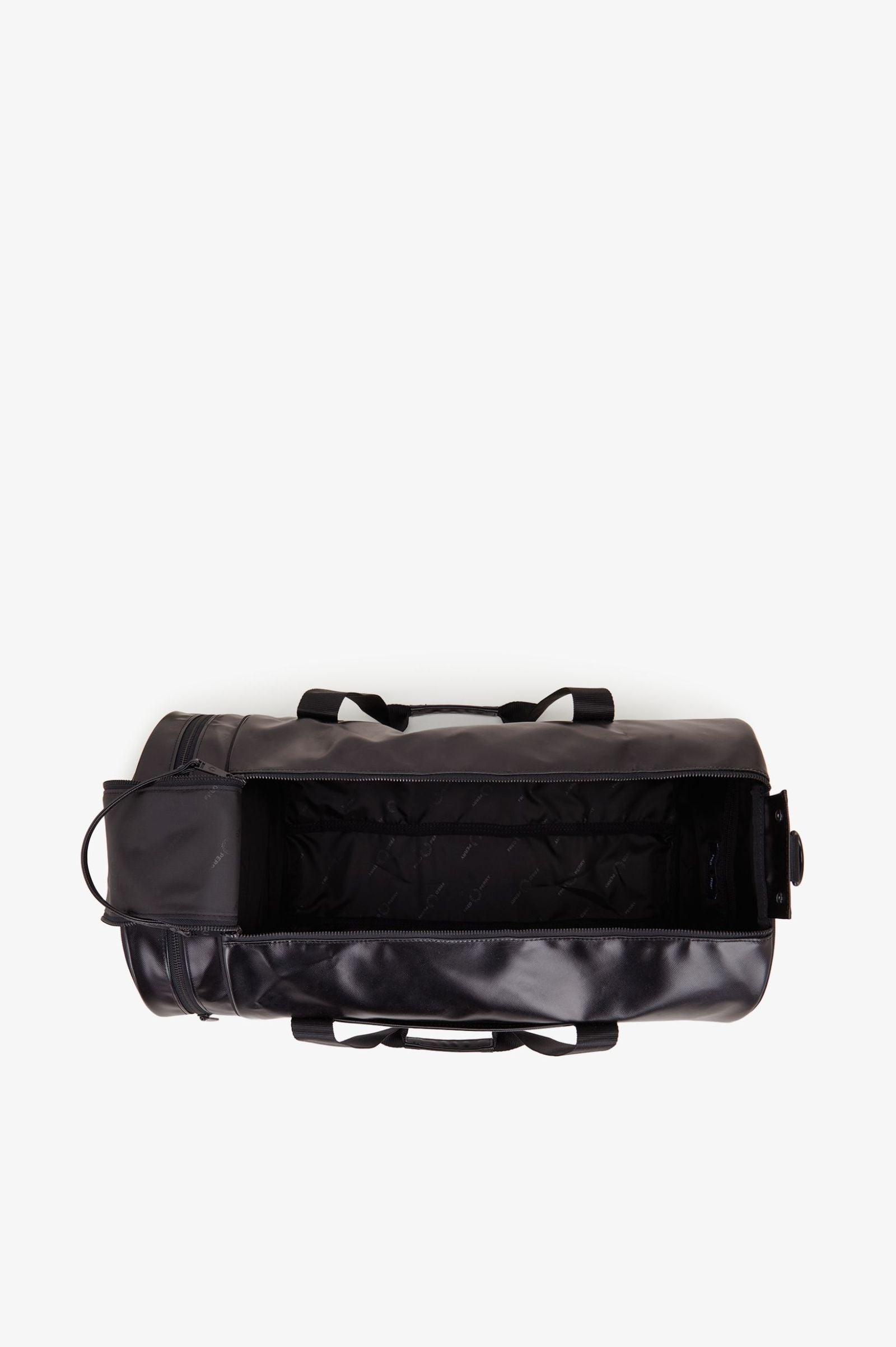 Fred Perry Tonal Large Barrel Bag Black