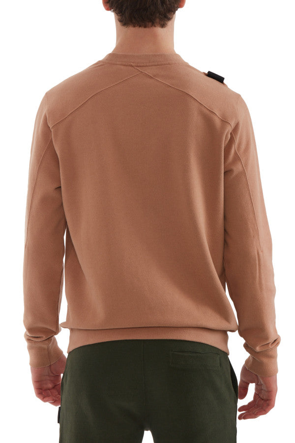 MA.STRUM Core Crew Sweat Army Brown