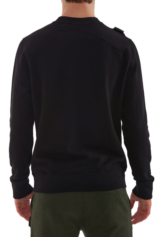 MA.STRUM Core Crew Sweat Jet Black