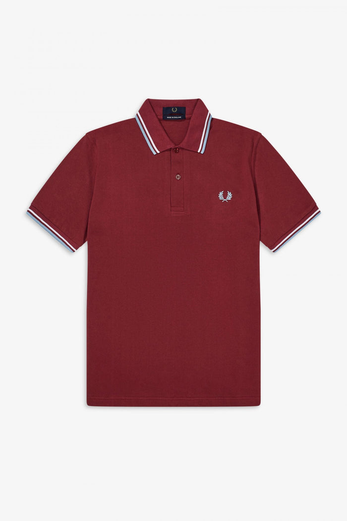 Fred Perry Reissues Original Twin Tipped Polo Maroon White Ice