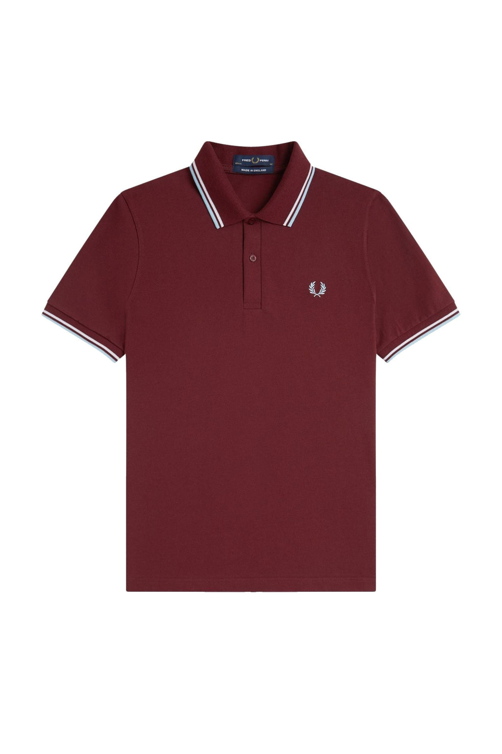 Fred Perry Reissues Original Twin Tipped Polo Maroon / White / Ice