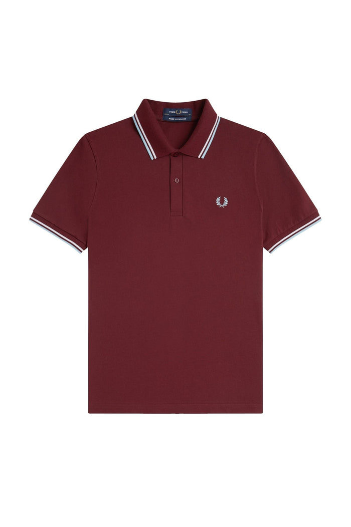 Fred Perry Reissues Original Twin Tipped Polo Maroon / White / Ice