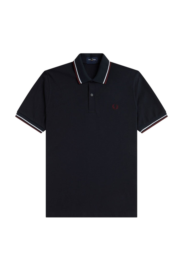 Fred Perry Reissues Original Twin Tipped Polo Navy / White / Maroon