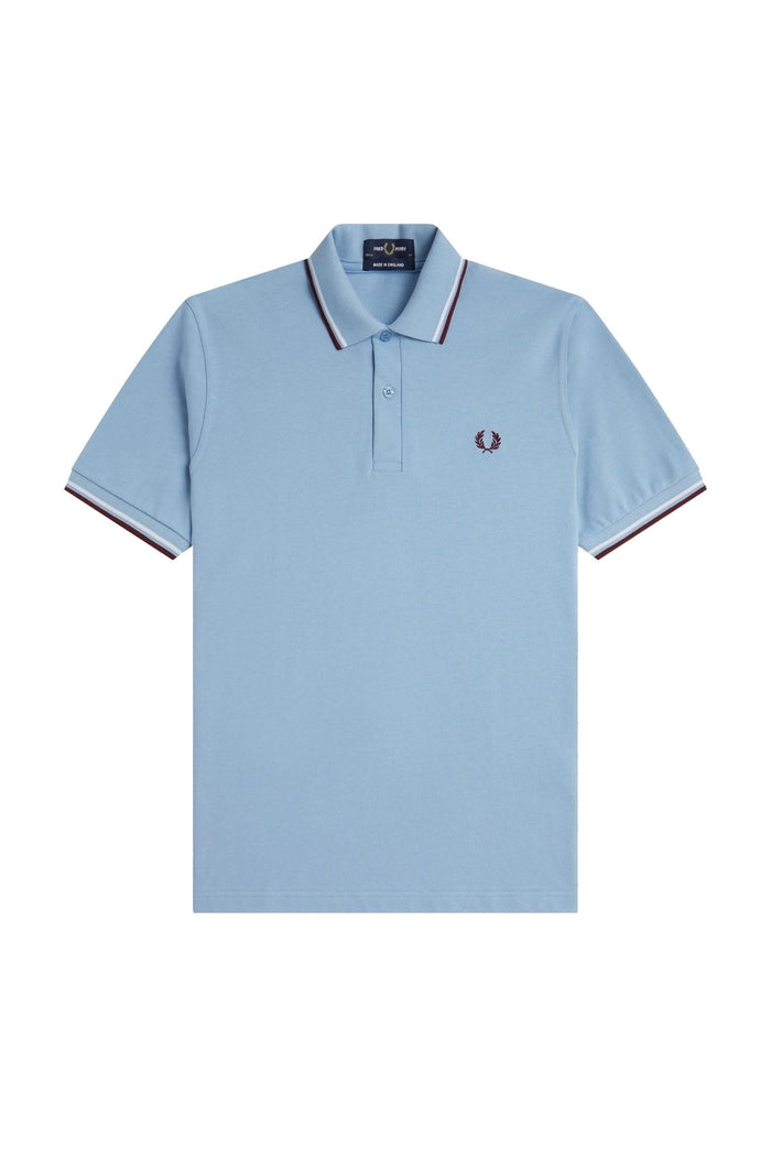 Fred Perry Reissues Original Twin Tipped Polo Sky / White / Maroon