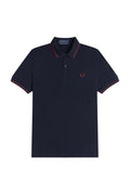 Fred Perry Reissues Original Twin Tipped Polo Navy / Oxblood