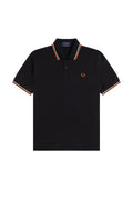 Fred Perry Reissues Original Twin Tipped Polo Black / Tramline White / Summer Clay