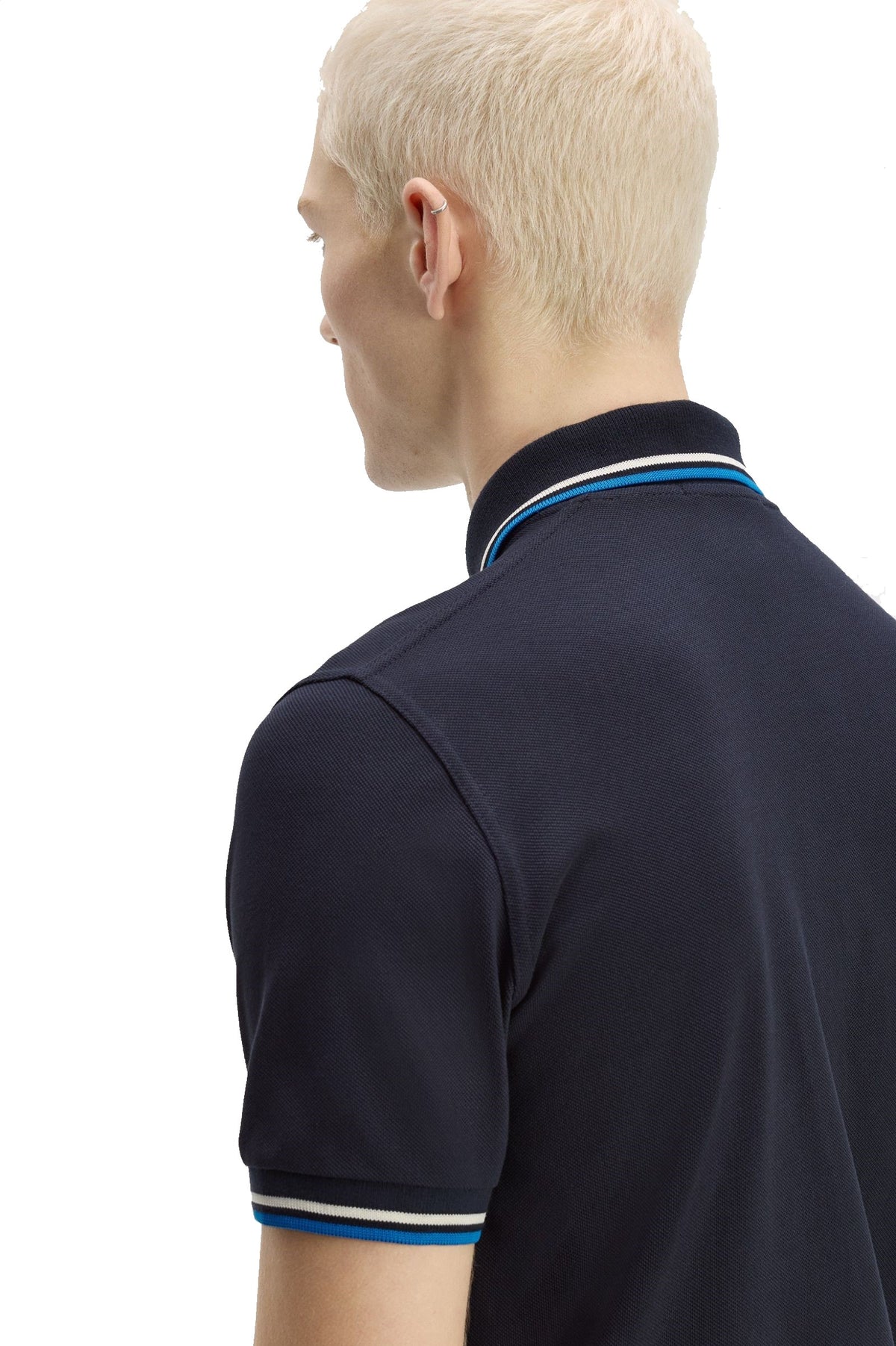Fred Perry Reissues Original Twin Tipped Polo Navy / Tramline White / Indoor Court Blue