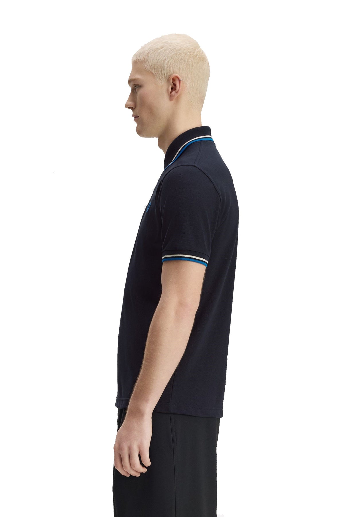 Fred Perry Reissues Original Twin Tipped Polo Navy / Tramline White / Indoor Court Blue