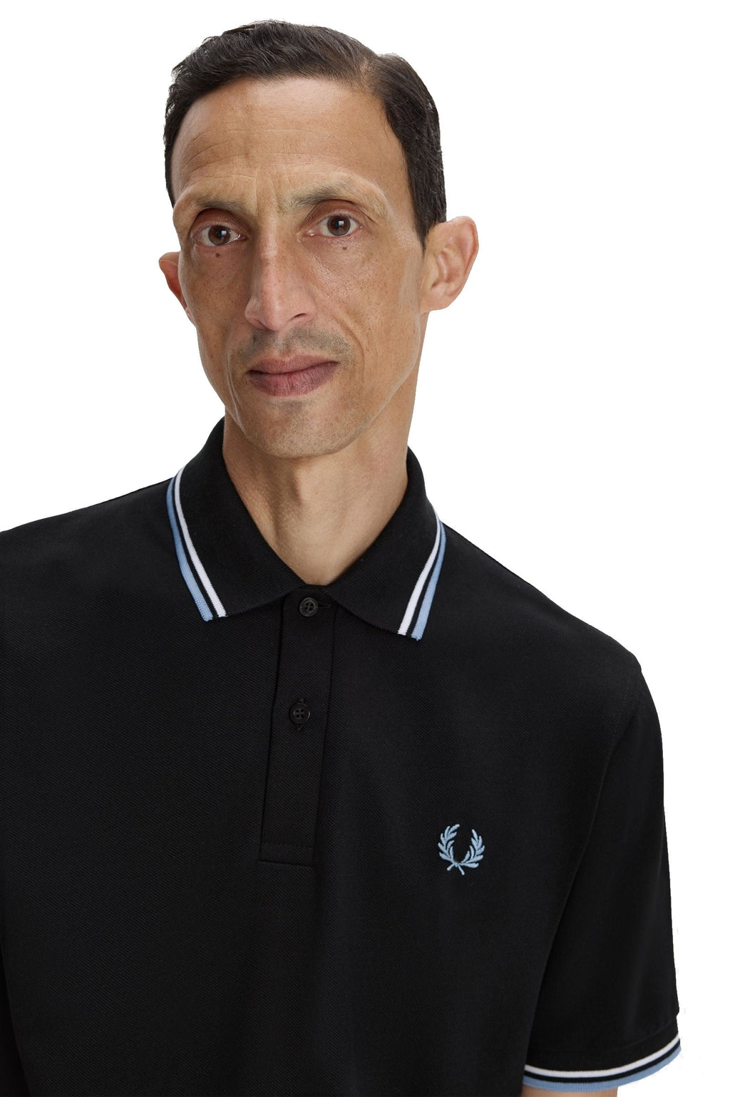 Fred Perry Reissues Original Twin Tipped Polo Black / White / Sky
