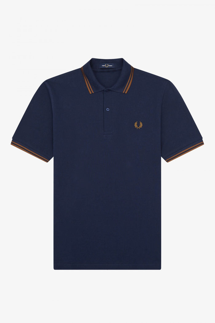Fred Perry Reissues Original Twin Tipped Polo Deep Carbon Dark Caramel