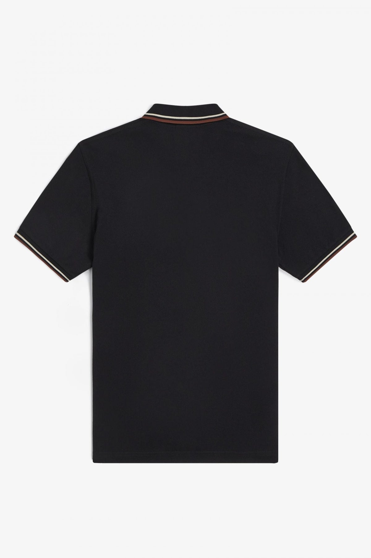 Fred Perry Reissues Original Twin Tipped Polo Black / Oatmeal / Whisky Brown