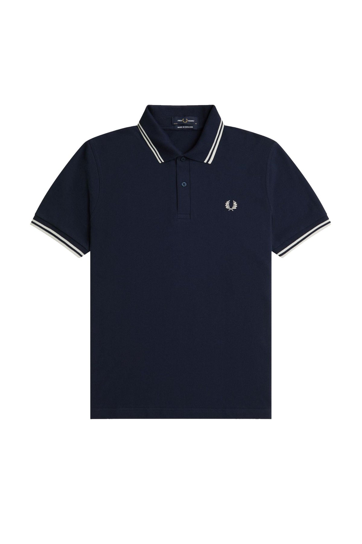 Fred Perry Reissues Original Twin Tipped Polo Dark Carbon / Ecru / Ecru