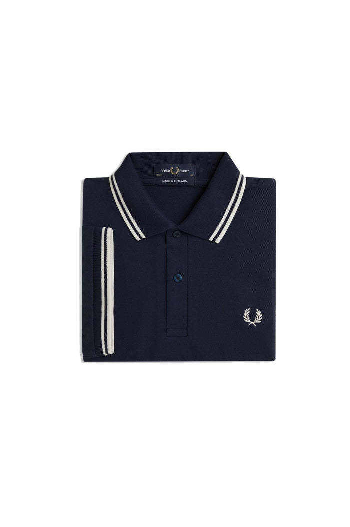 Fred Perry Reissues Original Twin Tipped Polo Dark Carbon / Ecru / Ecru