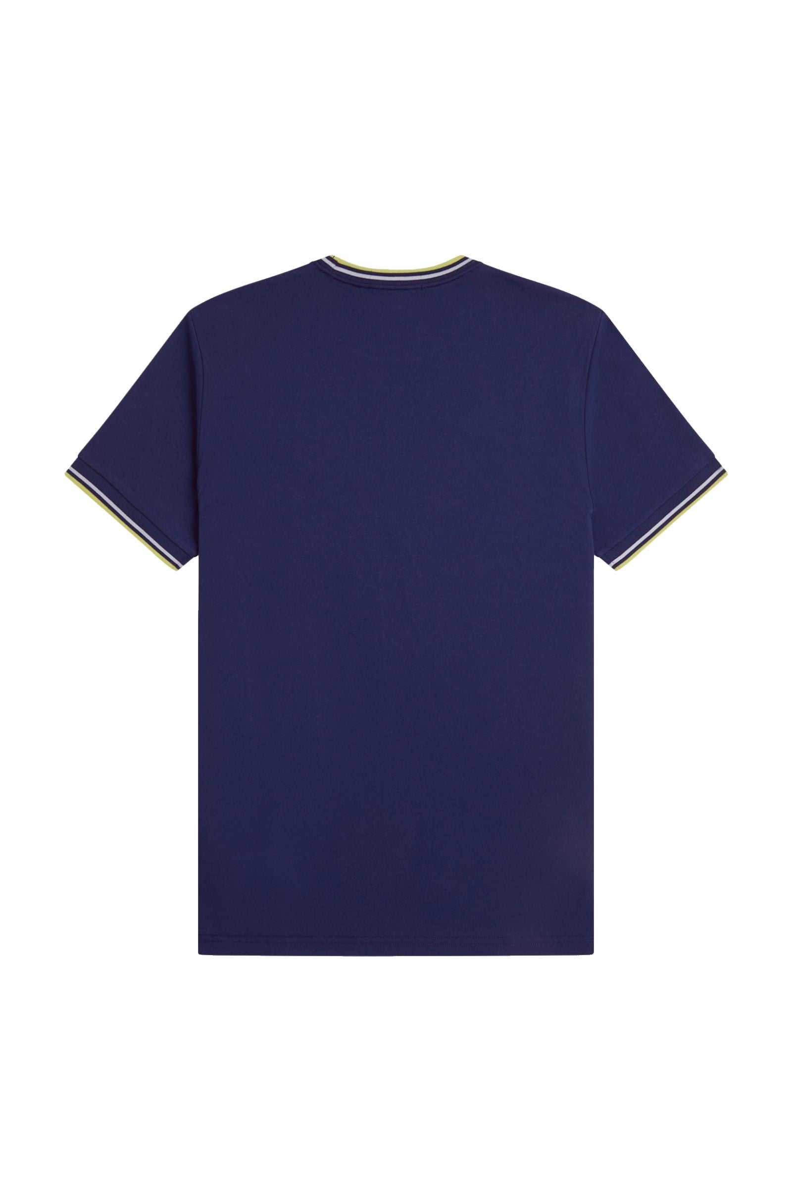 Fred Perry Twin Tipped T-Shirt French Navy / Dusky Blue / Citron
