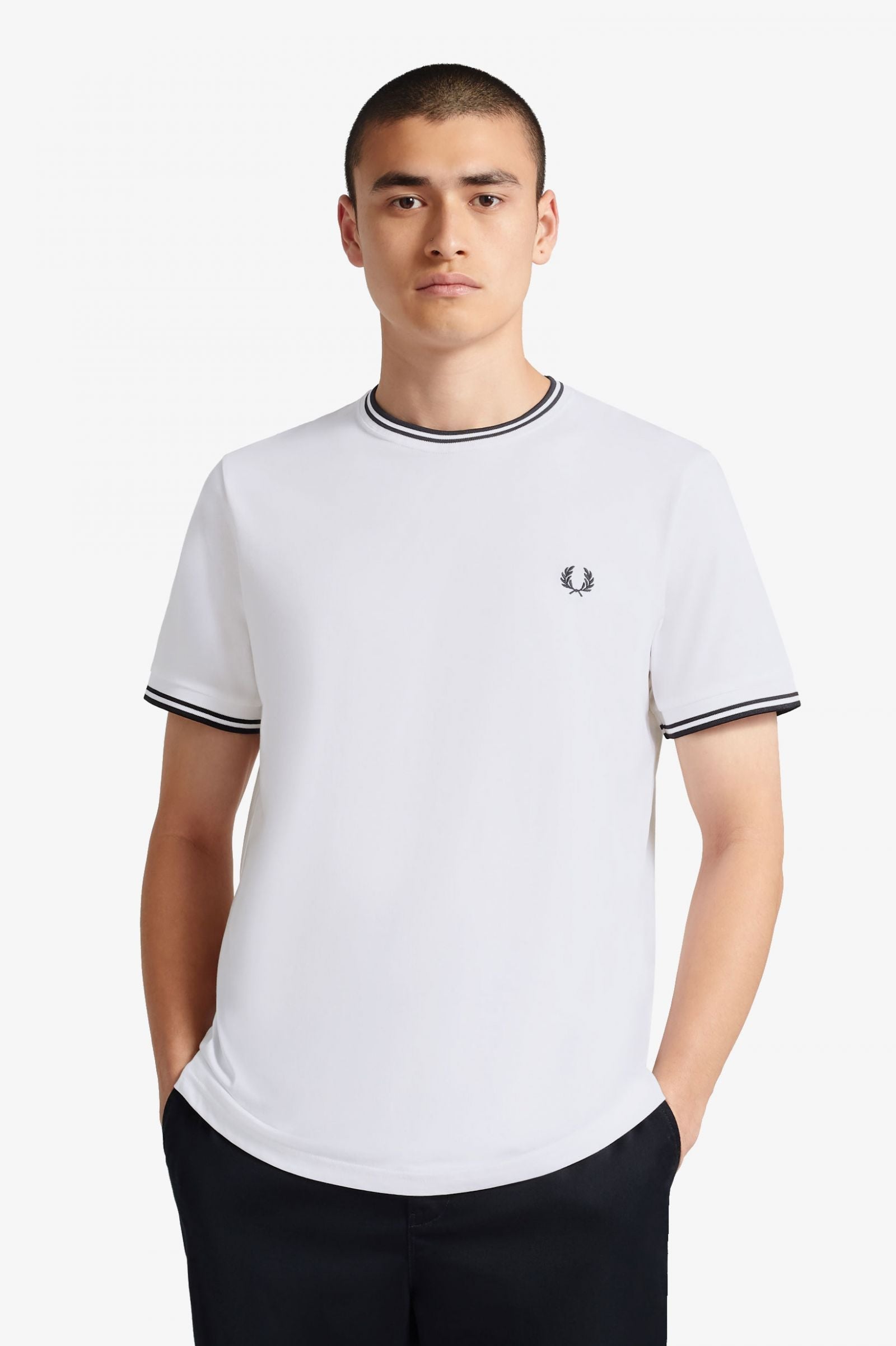 Fred Perry Twin Tipped T-Shirt White