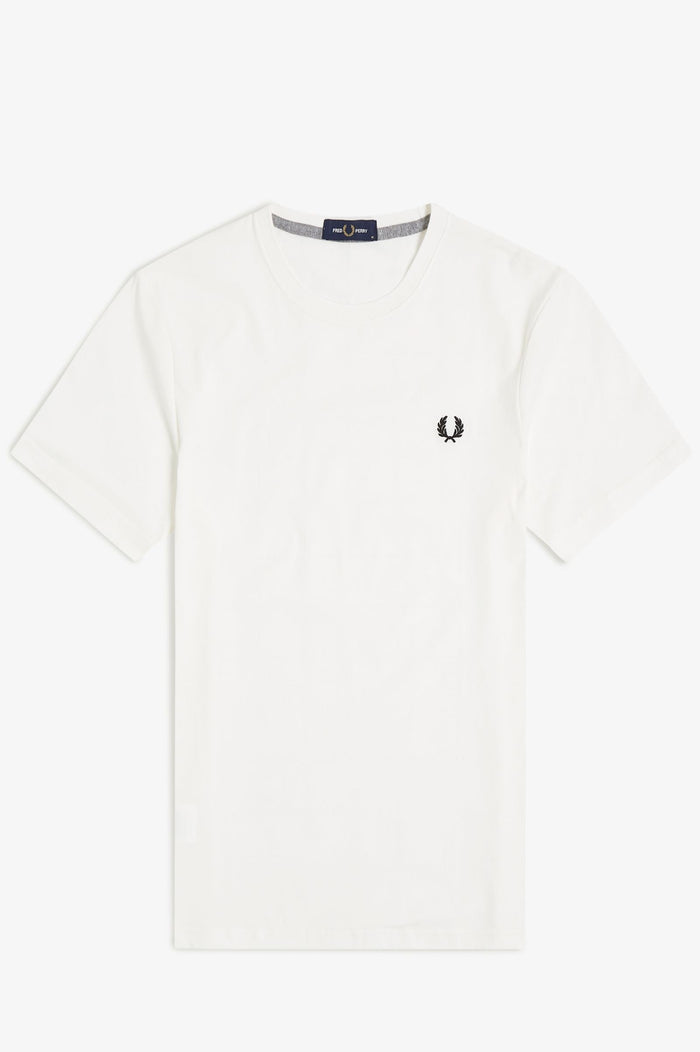 Fred Perry Crew Neck T-Shirt Snow White