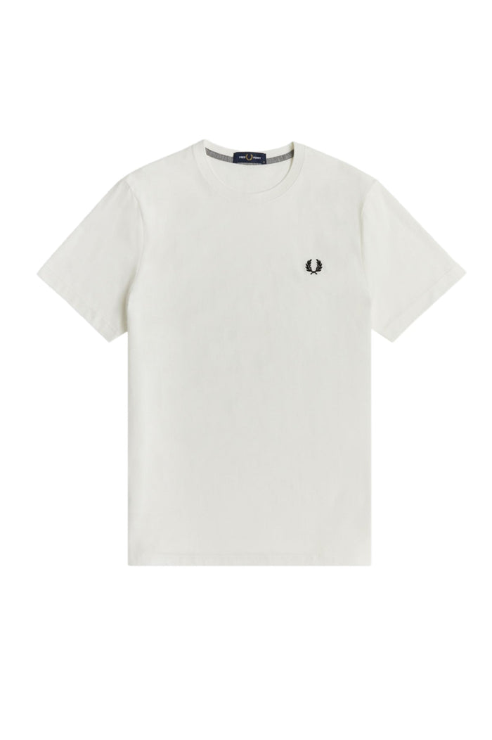 Fred Perry Crew Neck T-Shirt Snow White