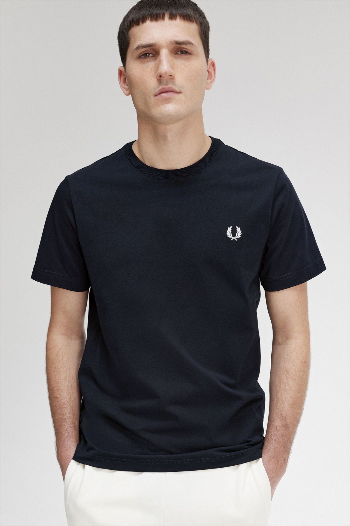 Fred Perry Crew Neck T-Shirt Navy