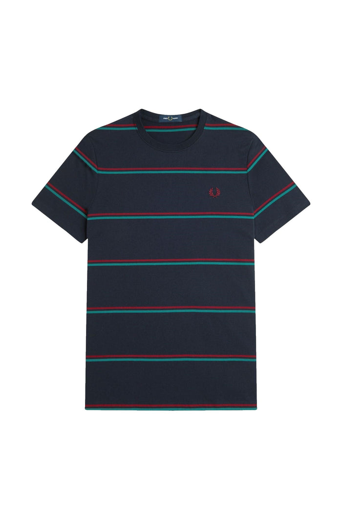Fred Perry Fine Stripe T-Shirt Navy