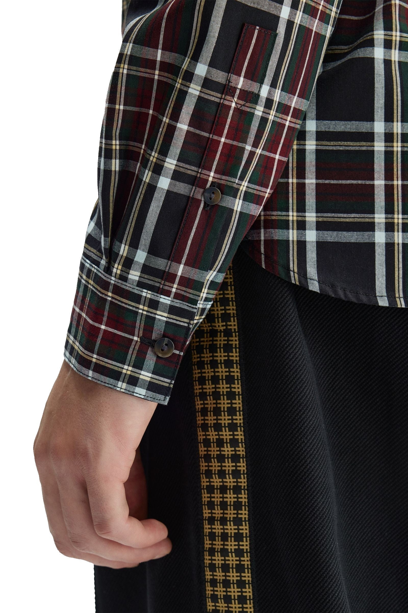Fred Perry Classic Tartan Shirt Black