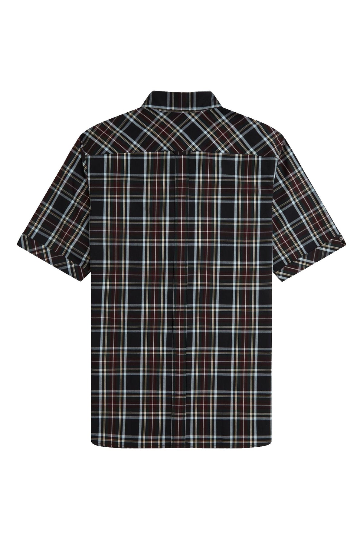 Fred Perry Classic Tartan Short Sleeve Shirt Black